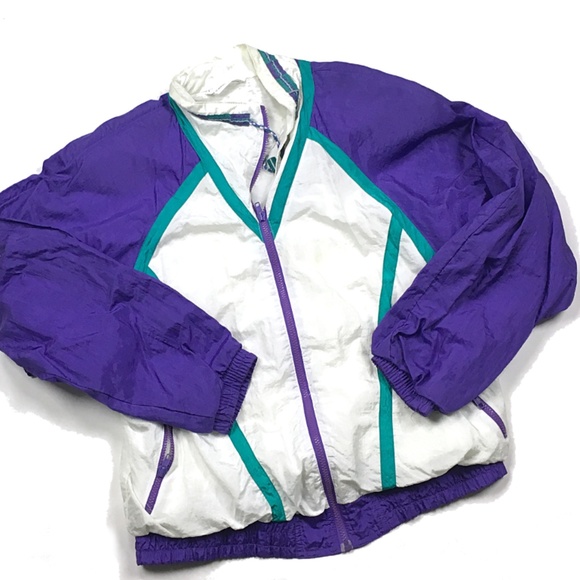 Vtg 9s Style Windbreaker Jacket Unisex 